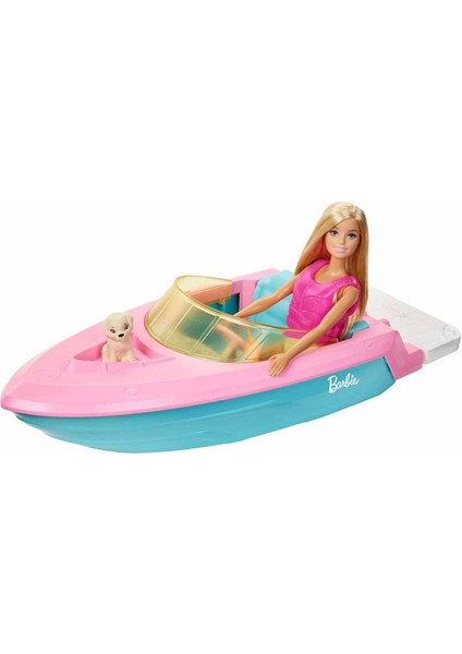 Bebek ve Teknesi Oyun Seti Doll And Boat 3+ Sarışın Model Bebek Oyuncak