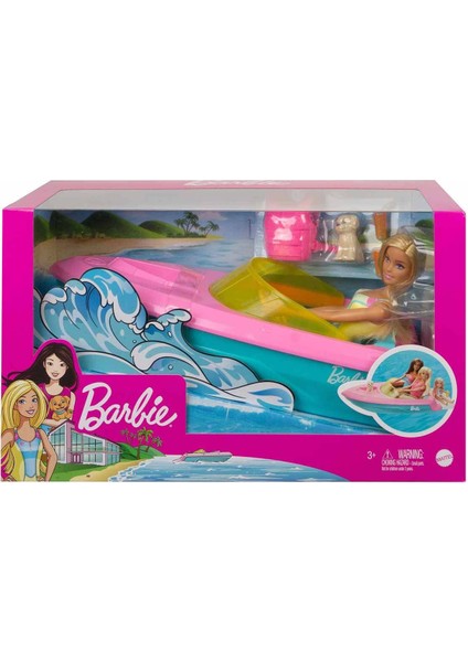 Bebek ve Teknesi Oyun Seti Doll And Boat 3+ Sarışın Model Bebek Oyuncak