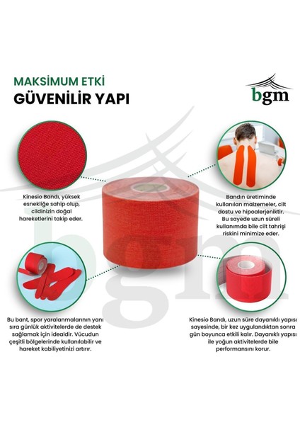 Agrı Bandı Kırmızı Yüksek Kalite Kinesio Tape 4,5 Metre x 5cm fiyatları