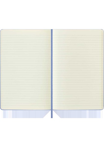 Sert Kapak Çizgili Defter L Boy 13X21 cm 192 Sayfa Ortanca Mavisi fırsatları