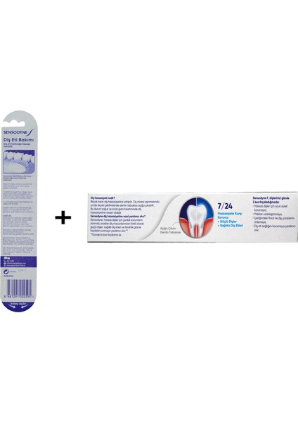 Diş Eti Bakımı Diş Fırçası + Sensodyne F Diş Macunu 100 ml (2'li Set)