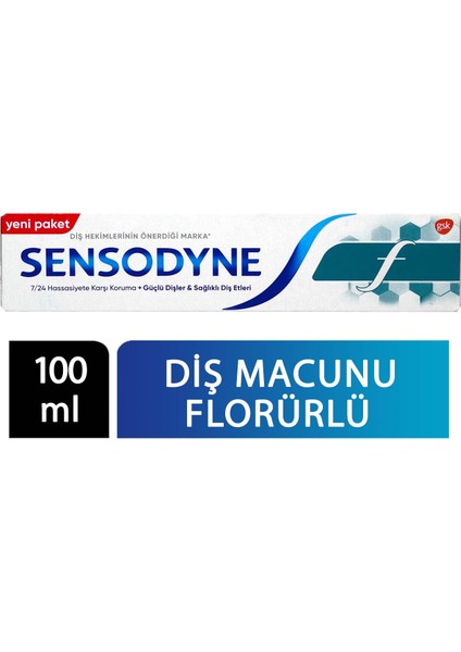 Diş Eti Bakımı Diş Fırçası + Sensodyne F Diş Macunu 100 ml (2'li Set)
