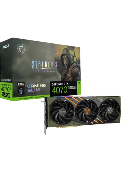 VGA GEFORCE RTX 4070 TI SUPER 16G GAMING SLIM STALKER 2 EDITION RTX4070TIS 16GB GDDR6X 256B DX12 PCIE 4.0 X16 (3XDP 1XHDMI)