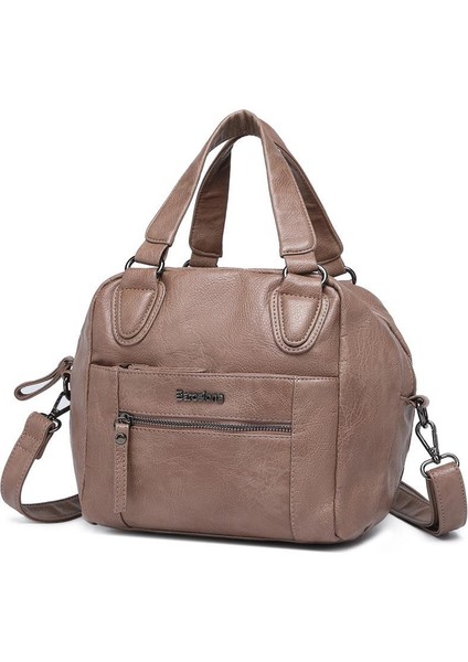 Yıkama Deri Askılı Kadın El Çantası 21K Barcelona 1905 modelleri