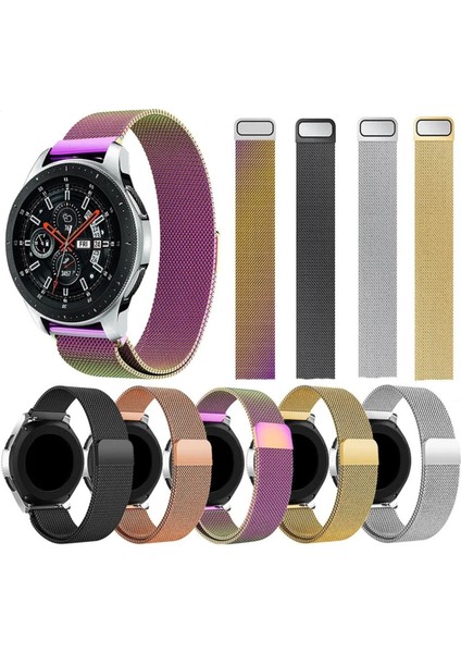 Huawei Watch Gt3 Se ile Uyumlu Kordon 22 mm Metal Hasır Kordon