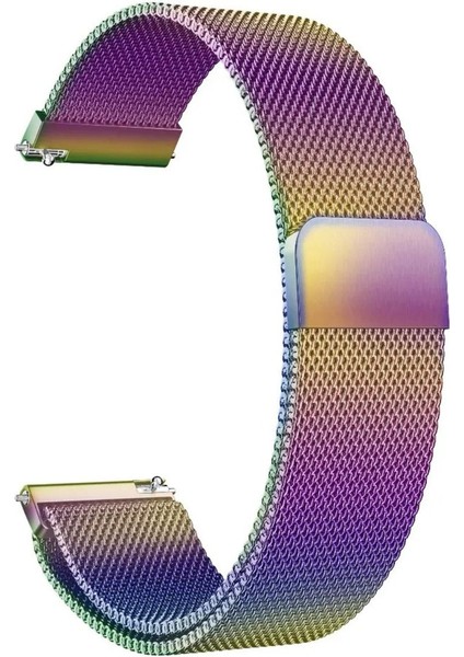 Huawei Watch Gt3 Pro ile Uyumlu Kordon 22 mm Metal Hasır Kordon