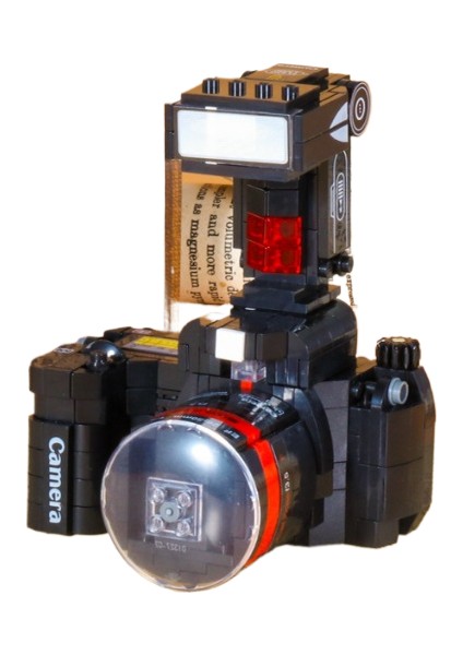 Yapı Taşları Retro Slr Kamera Çocuk Eğitici Montaj Oyuncak Bulmaca Hediye (Yurt Dışından)