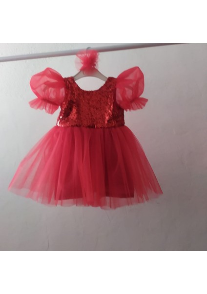 Kız Çocuk Balon Kol Model Elbise