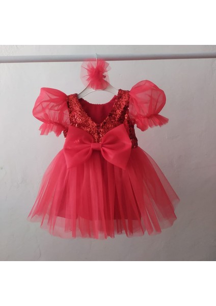 Kız Çocuk Balon Kol Model Elbise
