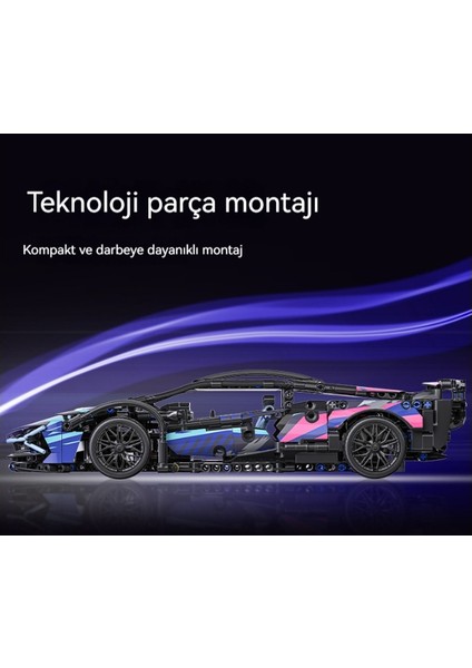 Cyberpunk Spor Araba Yapı Taşı Montaj Serisi Oyuncaklar Erkekler Için Doğum Günü Hediyesi (Yurt Dışından) fiyatları