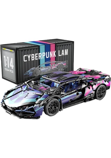 Cyberpunk Spor Araba Yapı Taşı Montaj Serisi Oyuncaklar Erkekler Için Doğum Günü Hediyesi (Yurt Dışından) indirimleri