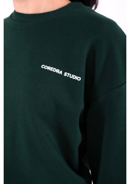 Anxiety Relaxed Fit Sweatshirt Kadın - Yeşil indirimleri