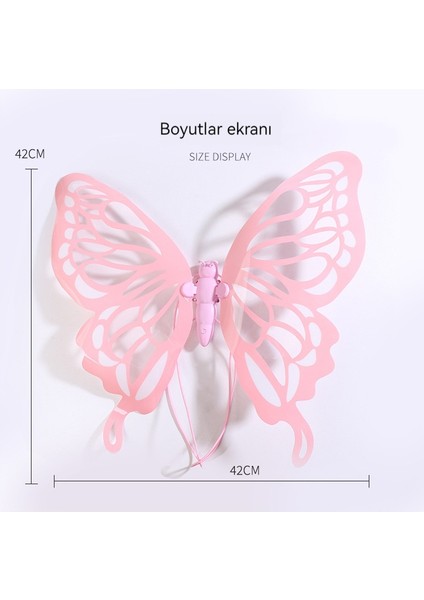 Çocuk Parlak Kelebek Kanatları Arka Dekorasyon (Yurt Dışından)