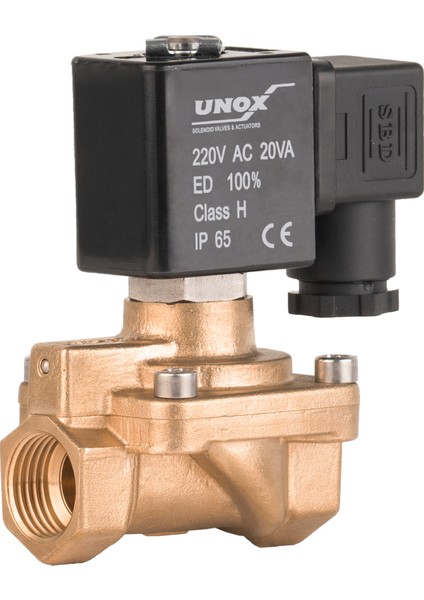 220 V Ac Genel Maksat 0,5-40 Bar Yüksek Basınç Normalde Açık Solenoid Valf 3/8"