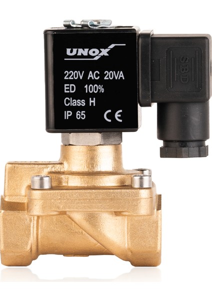 220 V Ac Genel Maksat 0,5-40 Bar Yüksek Basınç Normalde Açık Solenoid Valf 3/8"
