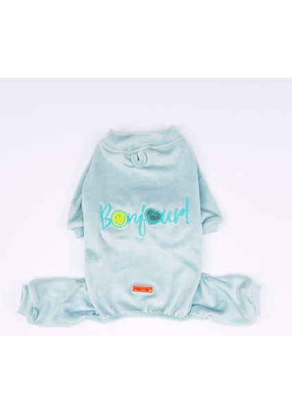 Mint Bonjour Kadife Küçük Irk Köpek Tulumu modelleri