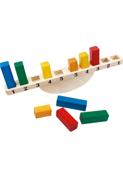 Montessori Ahşap Denge ve Terazi Oyunu - T3021