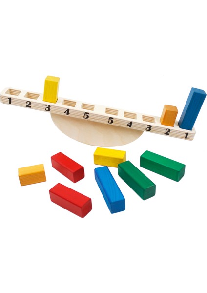 Montessori Ahşap Denge ve Terazi Oyunu - T3021 indirimleri