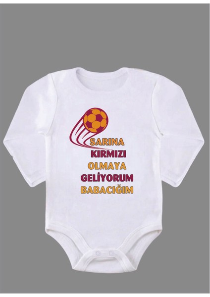 Uzun Kollu Organik Pamuk Baskılı Bebek Body Zıbın ZBN150