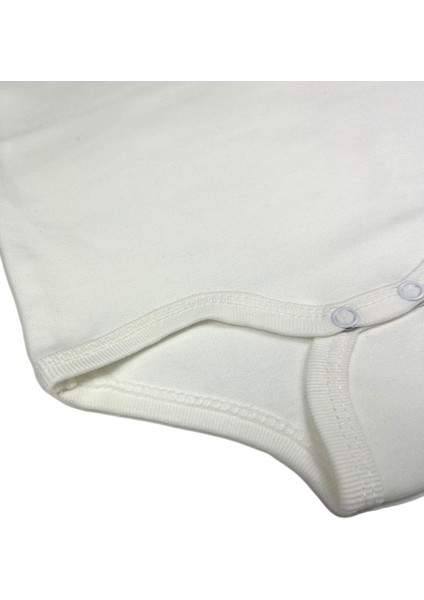 Organik Pamuk Göztepe Baskılı Bebek Body Badi Çıtçıtlı Zıbın ZBN123