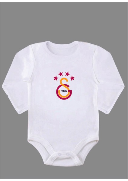 Uzun Kollu Organik Pamuk Baskılı Bebek Body Çıtçıtlı Zıbın ZBN103