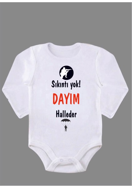 Uzun Kollu Organik Pamuk Baskılı Bebek Body Zıbın ZBN154