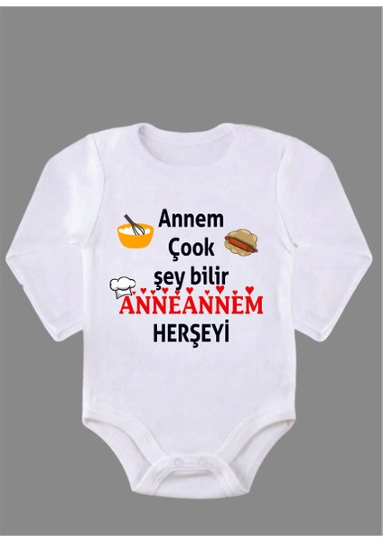 Uzun Kollu Organik Pamuk Baskılı Bebek Body Çıtçıtlı Zıbın Zbn014
