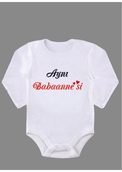 Uzun Kollu Organik Pamuk Baskılı Bebek Body Çıtçıtlı Zıbın ZBN029