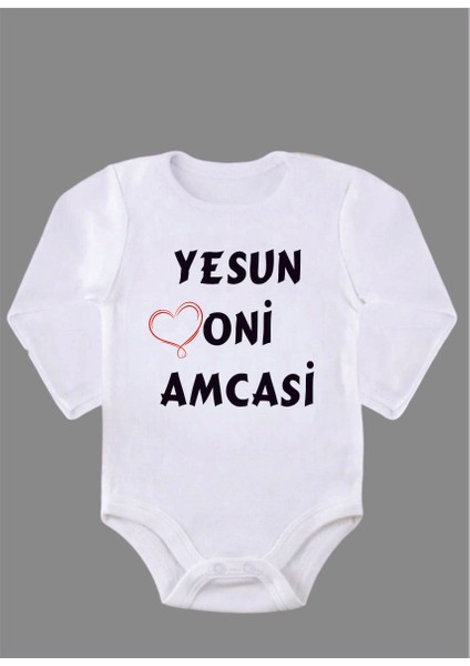 Uzun Kollu Organik Pamuk Baskılı Bebek Body Zıbın Zbn178