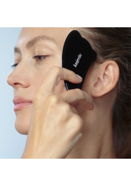 Siyah Obsidyen Gua Sha | Wing-Shape Black Obsidian Gua Sha