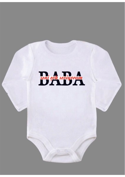 Uzun Kollu Organik Pamuk Baskılı Bebek Body Çıtçıtlı Zıbın ZBN035
