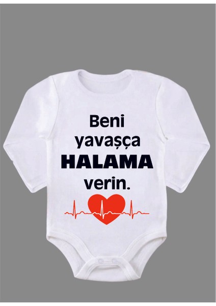 Uzun Kollu Organik Pamuk Baskılı Bebek Body Çıtçıtlı Zıbın Zbn063