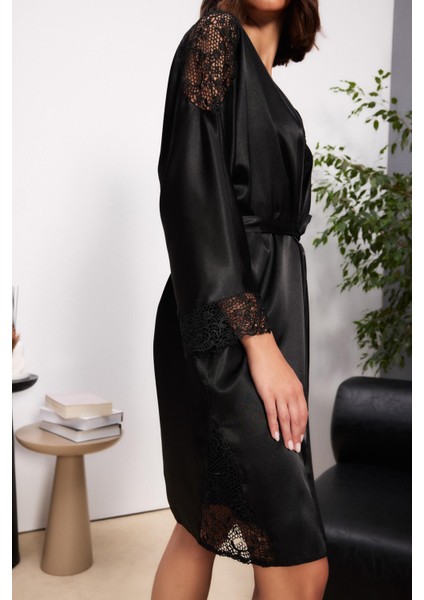 Saten Gecelik Sabahlık Pijama Takım Şort Takım 6'lı Gelin Çeyiz Seti - 6000 modelleri