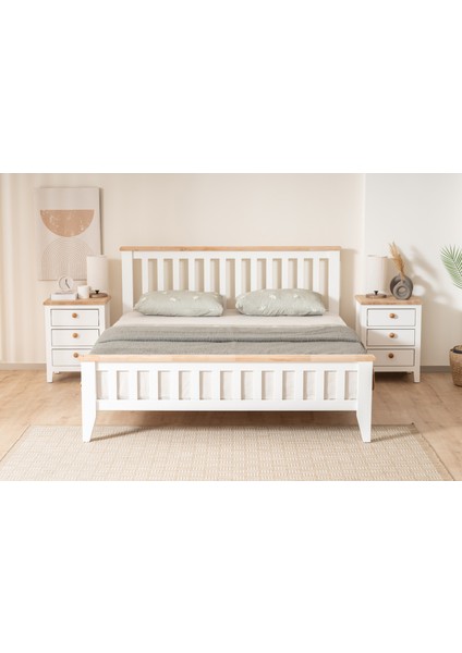 Perla Modern İnci Beyaz Çift Kişilik Karyola 160X200 fiyatları