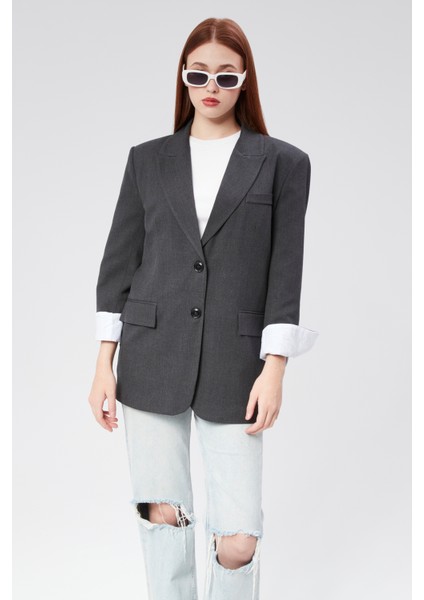 Kadın Kolu Katlama Detaylı Blazer Ceket fiyatları