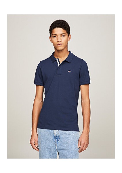 Erkek Tjm Slim Placket Polo T-Shirt