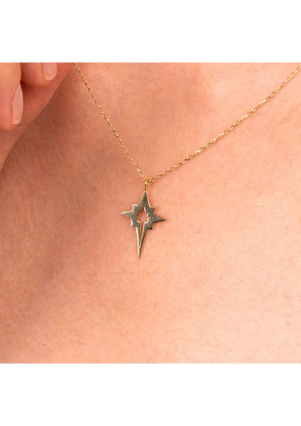 Altın Kolye - Altın Kolye - Kutup Yıldızı 14 Ayar Altın Kolye modelleri