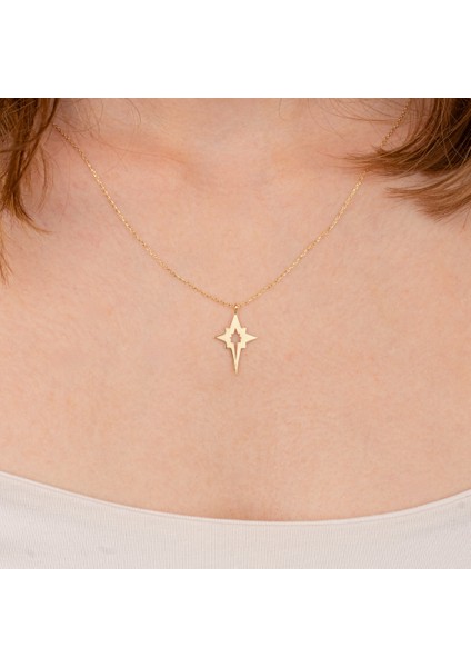 Altın Kolye - Altın Kolye - Kutup Yıldızı 14 Ayar Altın Kolye indirimleri