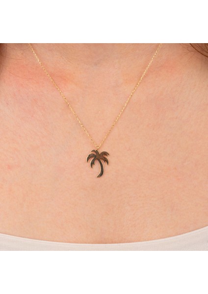 Altın Kolye - Altın Kolye - Palmiye Ağacı 14 Ayar Altın Kolye modelleri