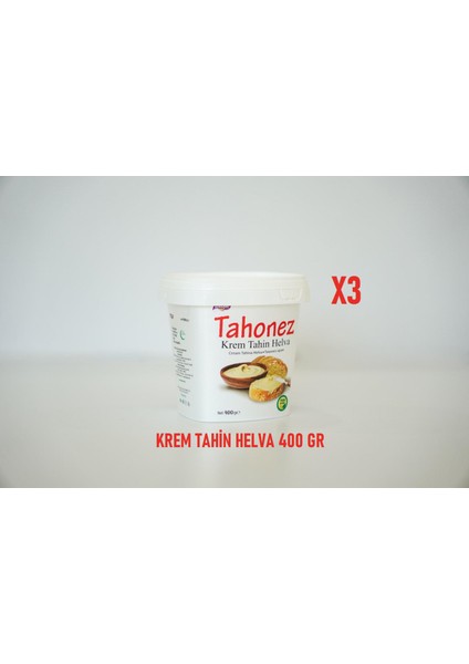 Tahonez Krem Helva 400 gr 3 Adet