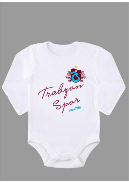 Uzun Kollu Organik Pamuk Trabzon Since 1967 Baskılı Bebek Body ZBN245