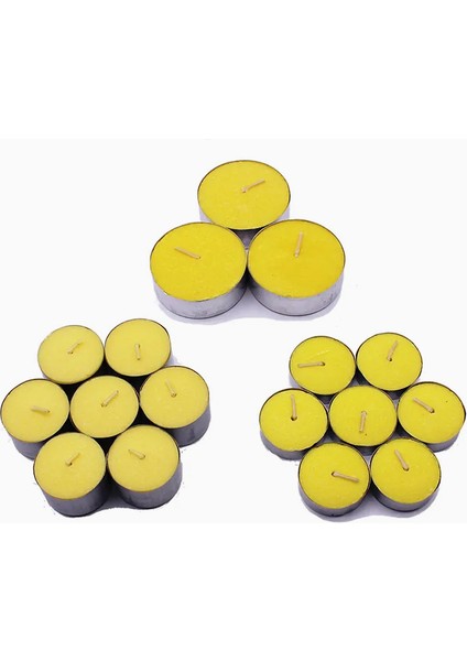 Sarı Tealight Mum 100 Adet