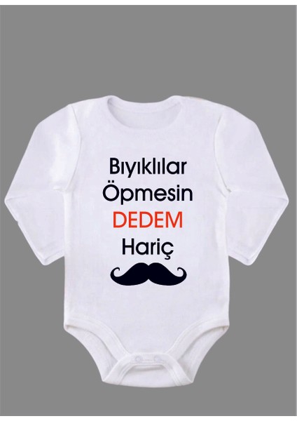 Uzun Kollu Organik Pamuk Baskılı Bebek Body Çıtçıtlı Zıbın Zbn069