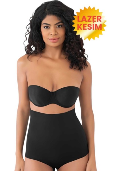 Kadın Lazer Kesim Toparlayıcı Yüksek Bel Slip Korse