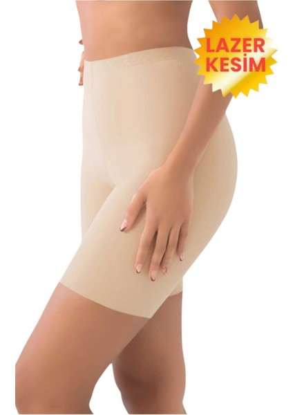 Kadın Dikişsiz Toparlayıcı Lazer Kesim Paçalı Korse
