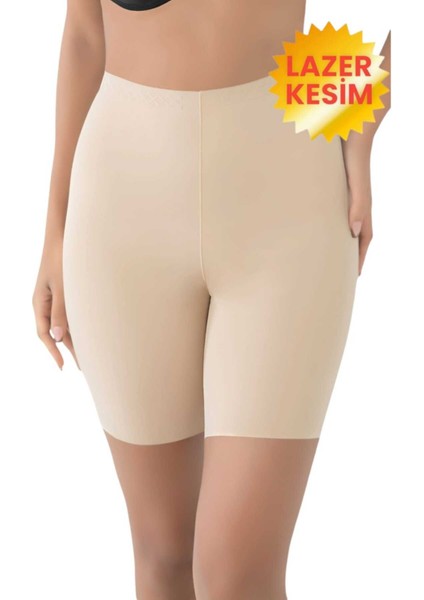 Kadın Dikişsiz Toparlayıcı Lazer Kesim Paçalı Korse