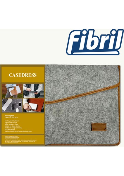 Casedress Keçe Laptop Ve Evrak Çantası 15.6 Inç