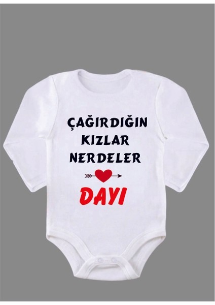 Uzun Kollu Organik Pamuk Baskılı Bebek Body Çıtçıtlı Zıbın Zbn074