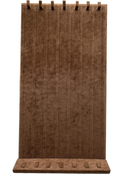 Yerli Üretim Keten Kumaş Kahve Renk 45/25 cm Ayaklı Tırnaklı Tesbih Yüzük Kombin Sergileme Standı fiyatları