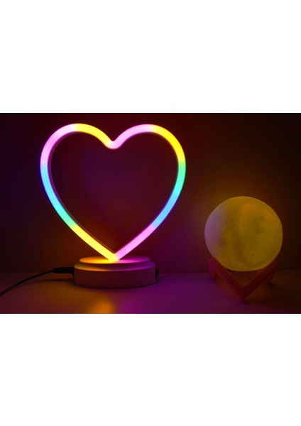 Neon Kalp Ve 3 D Led Küre